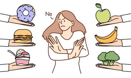 음식 거부 예시 사진